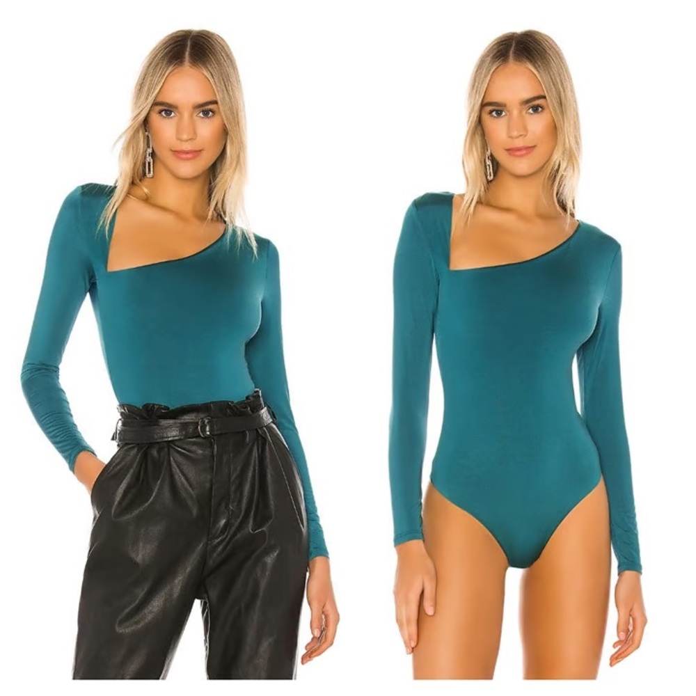 Lovers & Friends CULLEN BODYSUIT in emerald green size m